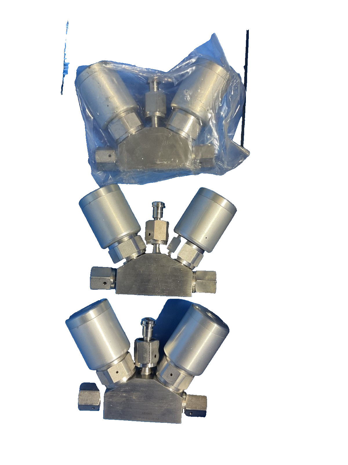 SWAGELOK 6LVV-P1V222P-AA, 6LVVP1V222PAA High Purity Manifold 1/4" FVCR, LOT OF 3