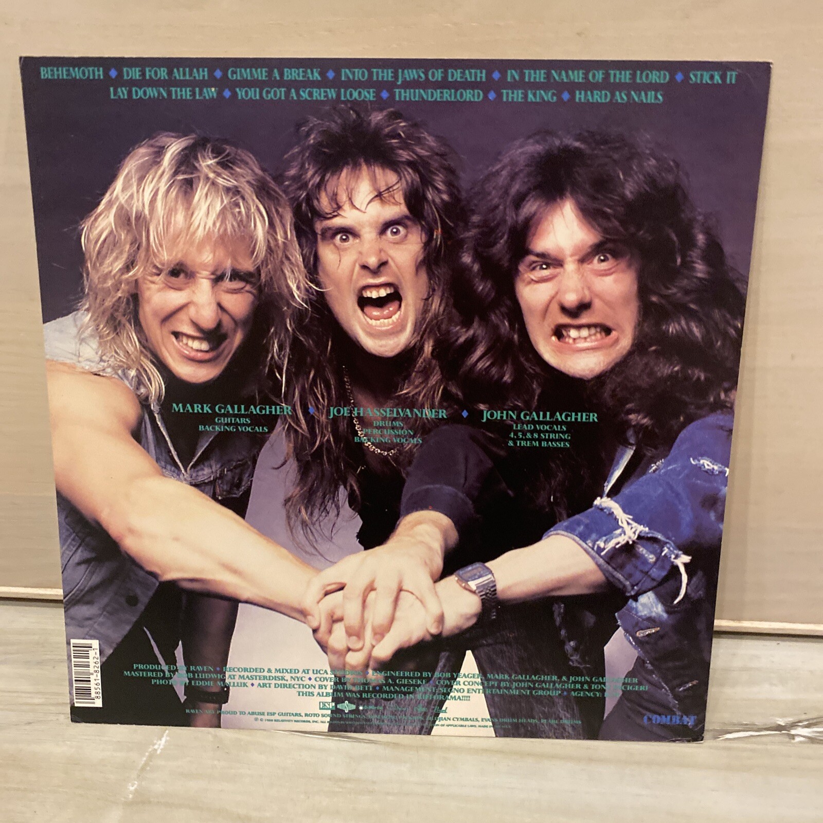 Raven "Nothing Exceeds Like Excess" Poster Flat 12"x12" Rare Back Art Version