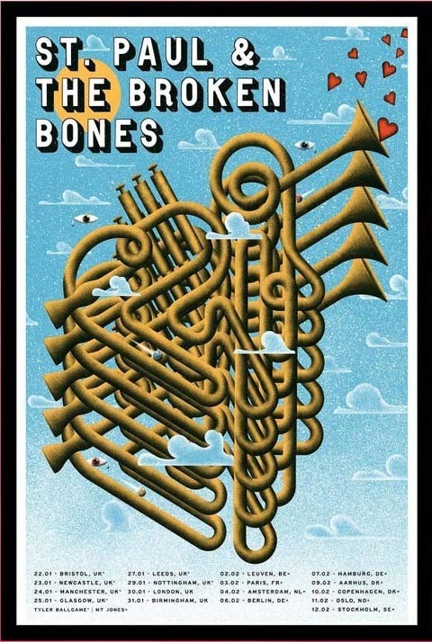 SALE!! St. Paul The Broken Bones January February 2026 Poster