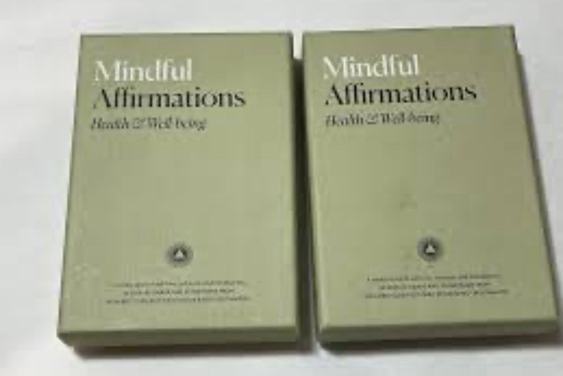 2 - Mindful Affirmations for Health & Wellbeing 52 Cards and Stand LOT