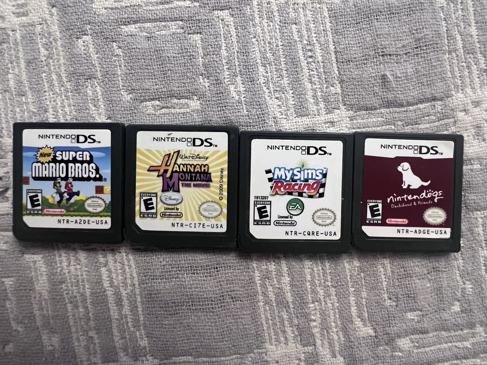 Nintendo Disney EA DS Game Lot Super Mario Bros Hannah Montana MySims Racing