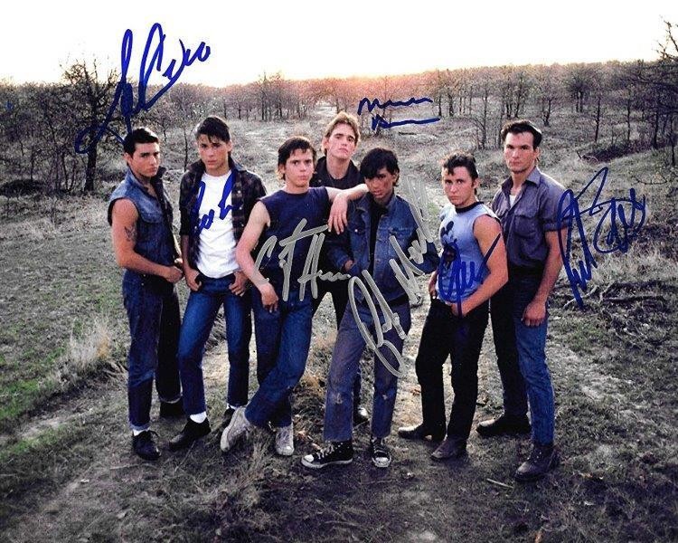 THE OUTSIDERS CAST 8.5x11 Signed Photo Reprint