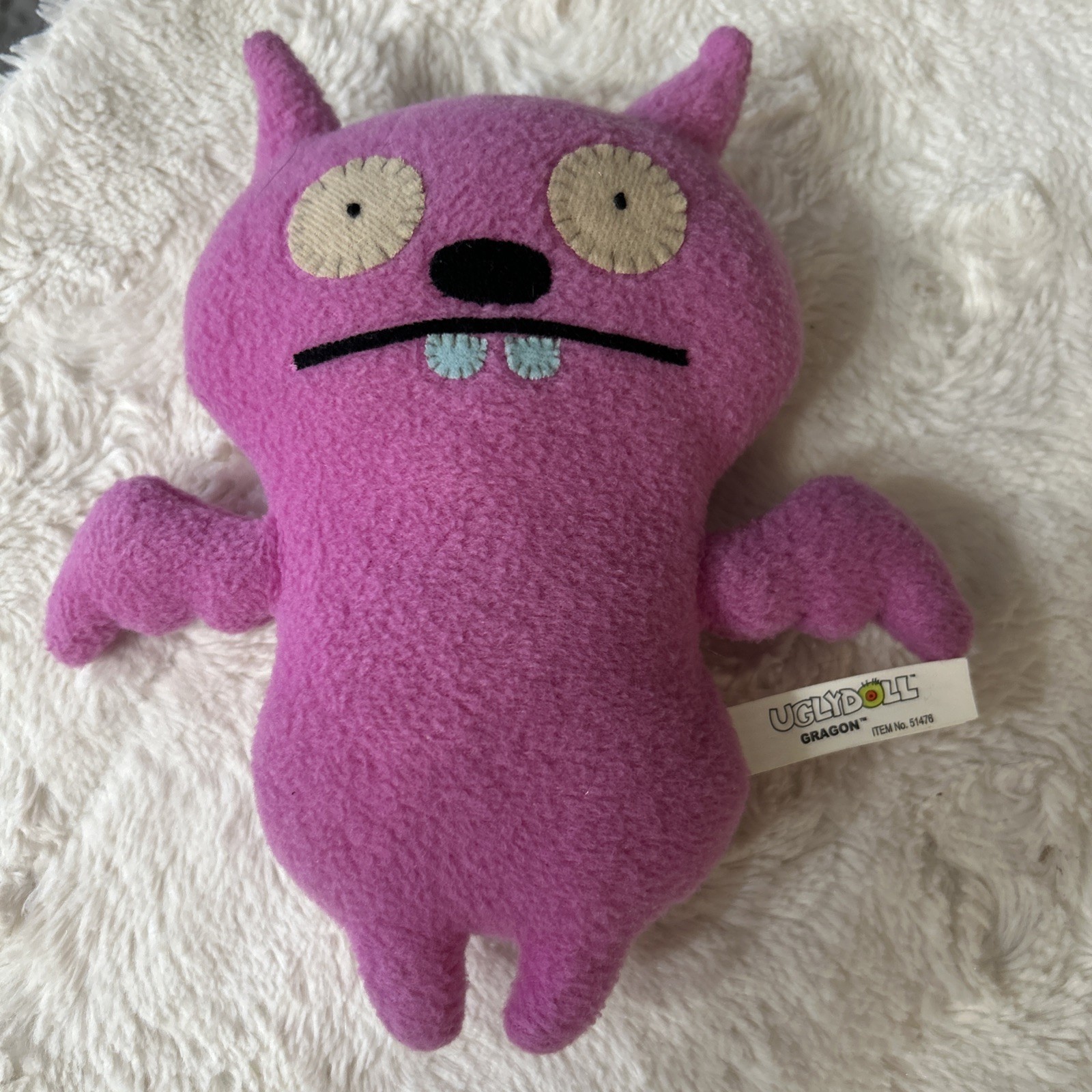 Uglydolls Pink Gragon Plush 8” 2012 Clean