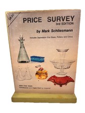 Vintage 1986 Price Survey For Depression Glass,Era Glass, Pottery & China-3rd Ed