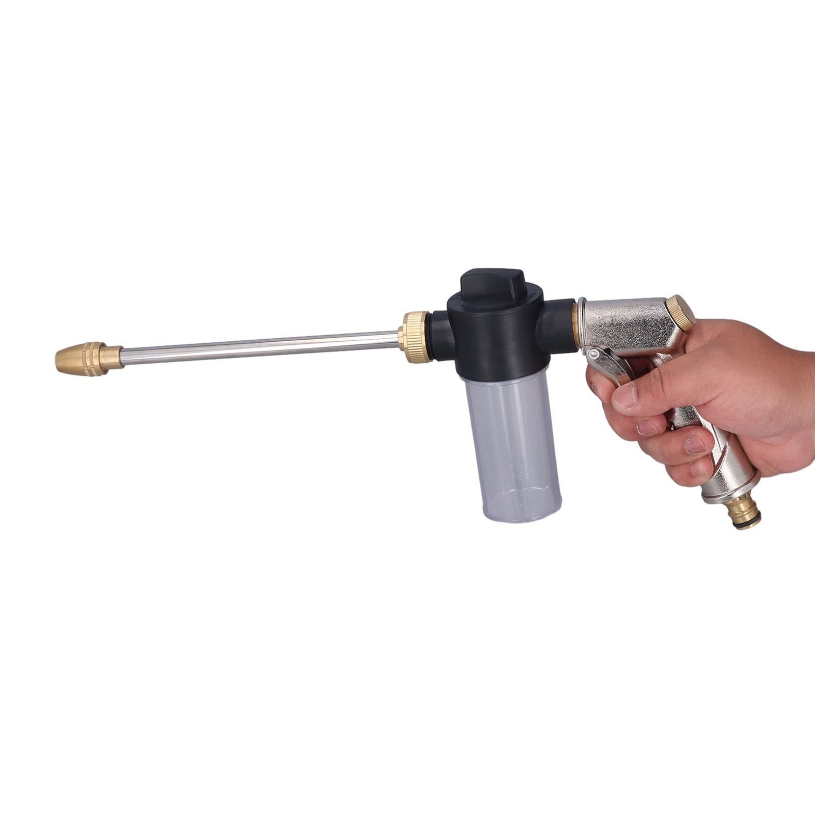 High Pressure Foam Gun Car Wash Sprayer Garden Hose Nozzle Adjustable Soap Di...