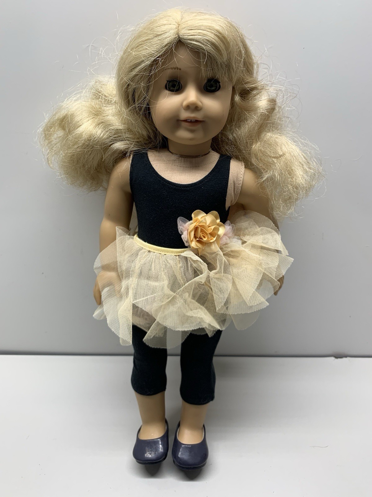 American Girl Doll Blonde Green Eyes Performance Dress 18”