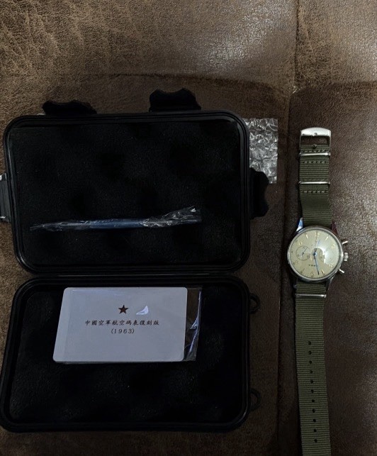 Seagull  1963 Chronograph Watch 40mm. SU1963S40. Sapphire Upgrade