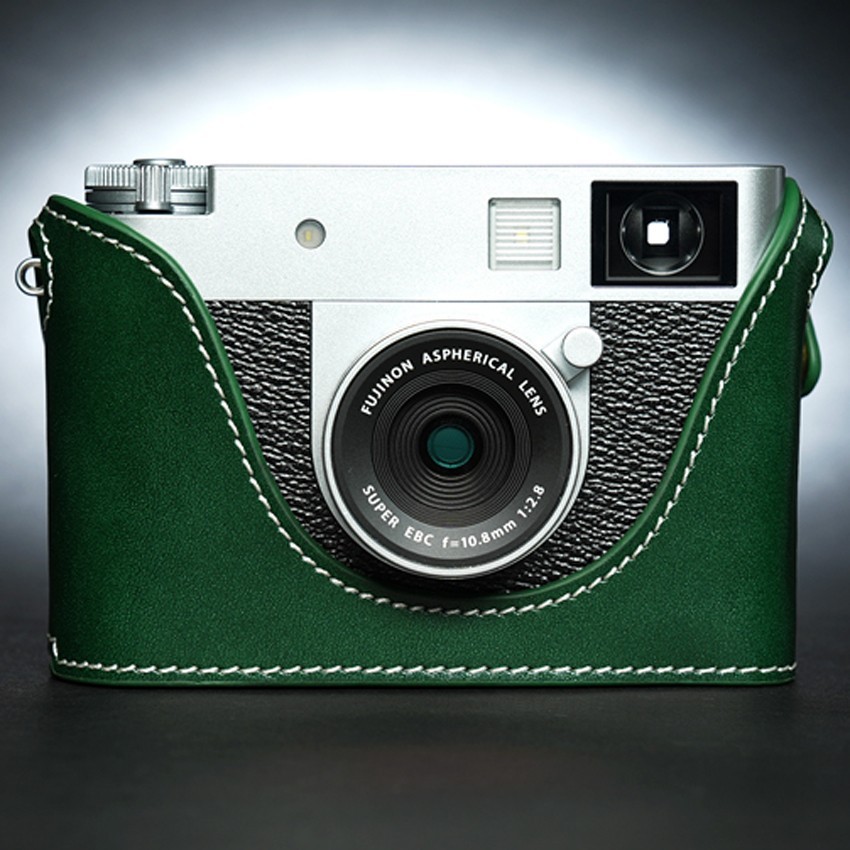 Handmade Real Leather Camera Half Cover Case Protective Base For Fujifilm X-half