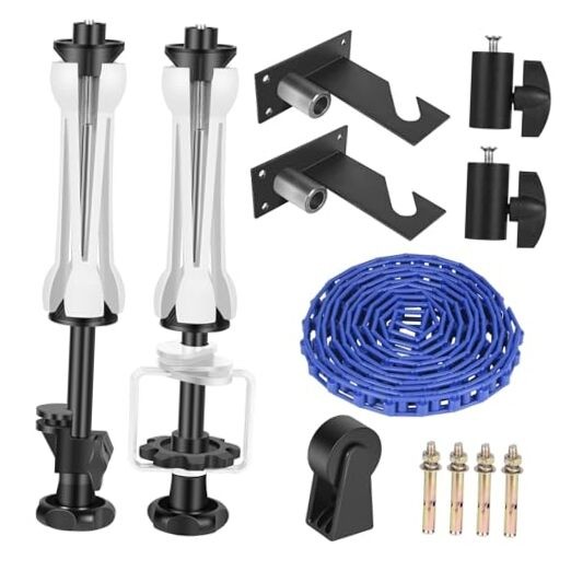  Photography Backdrop Wall Mount Single Roller Support System with 2 x 1 chain