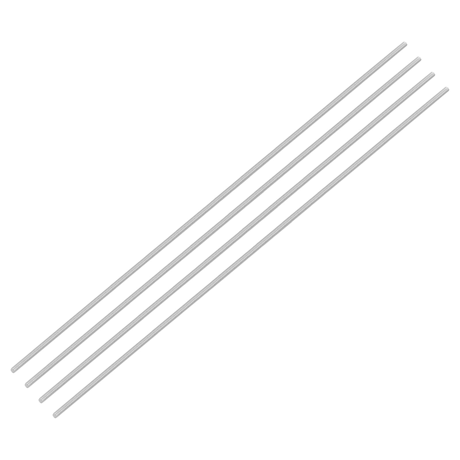 4Pcs M3 x 350mm 0.5mm Pitch 304 Stainless Steel Fully Threaded Rod Bar Studs