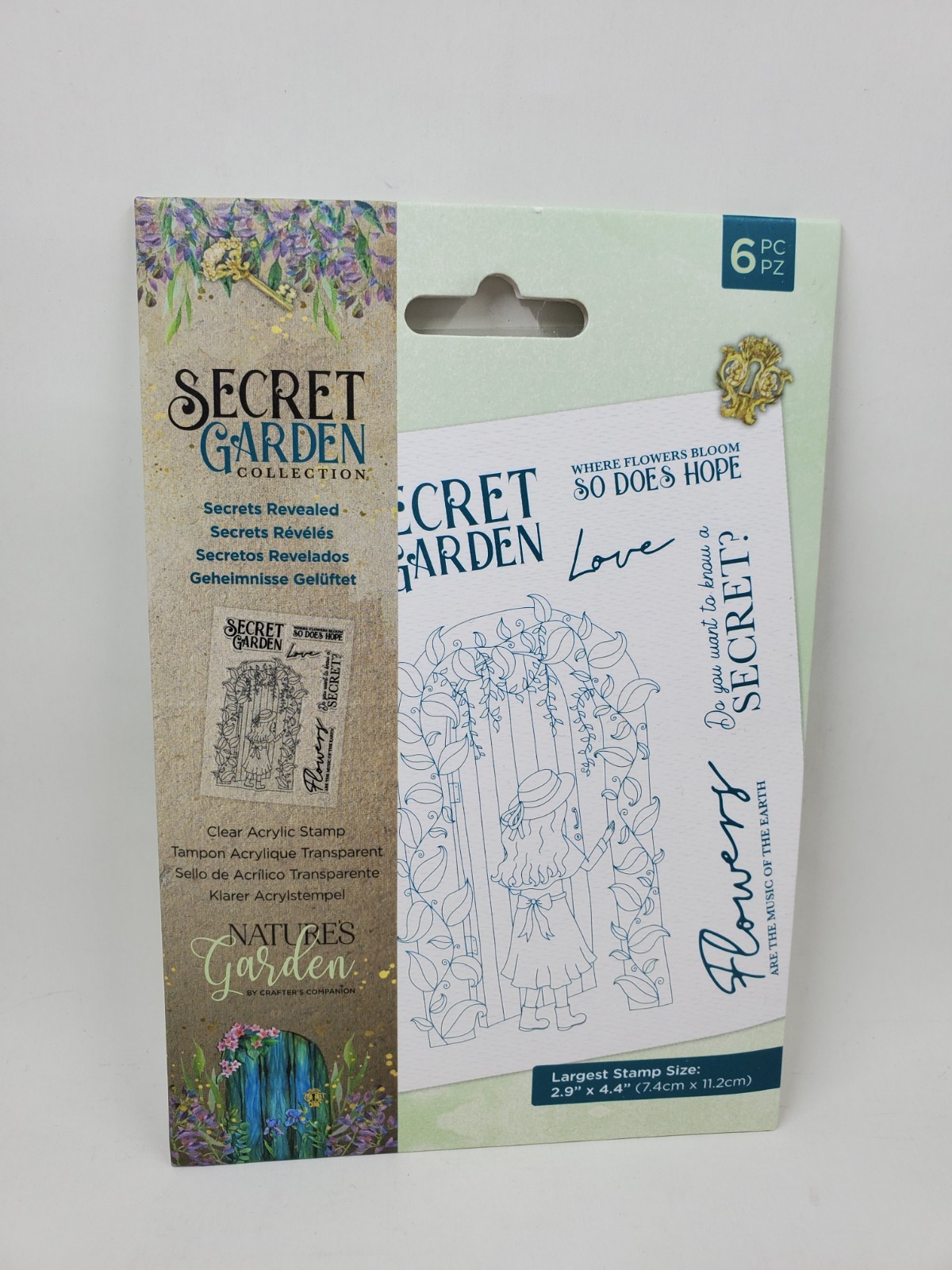 CS1 Crafters Companion Natures Secret Garden Secrets Revealed Stamp Set New