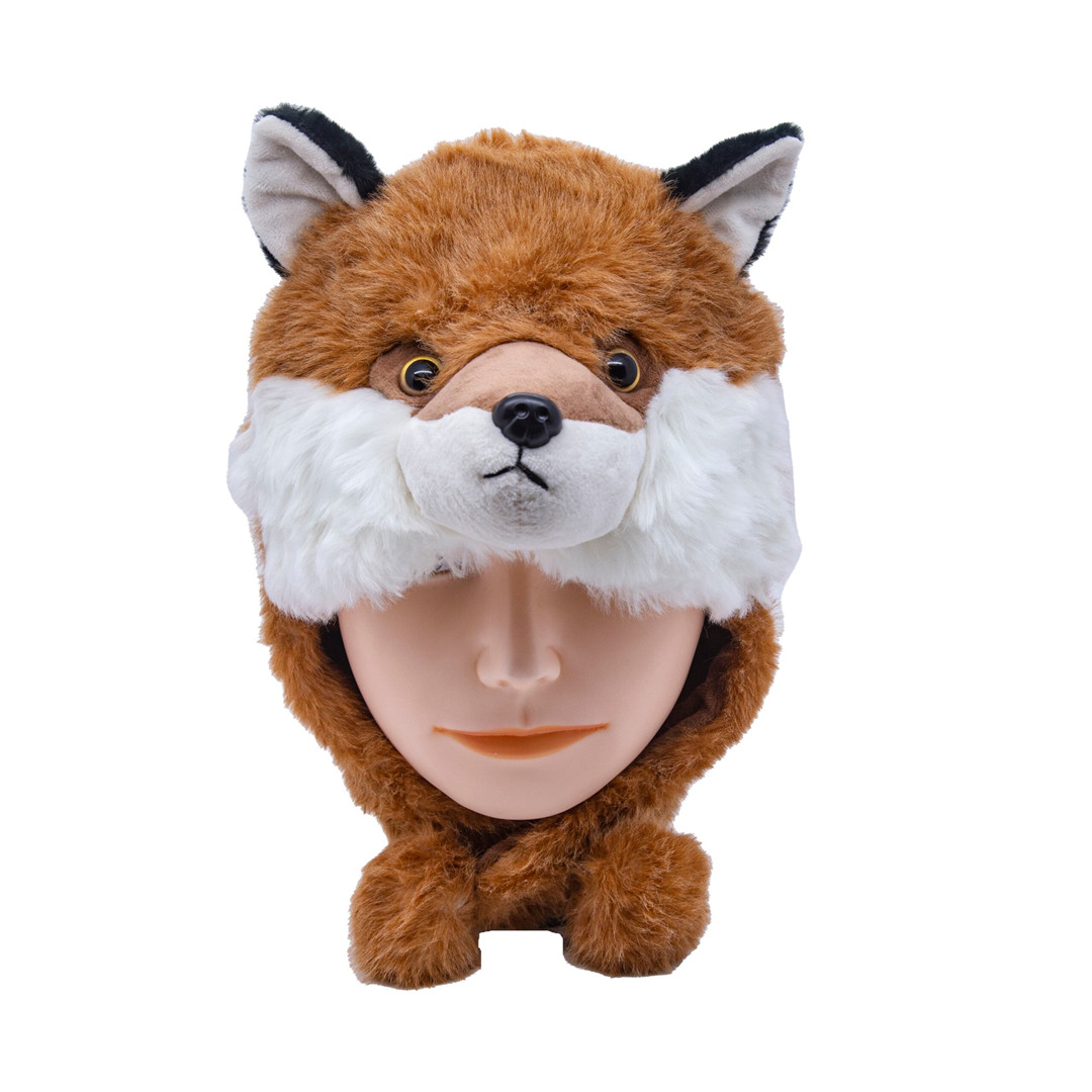 Cappello Peluche Copri Casco Bimbo Volpe