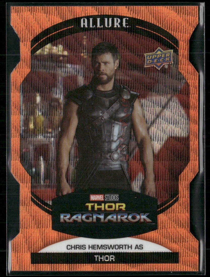 2022 UD Marvel Allure Orange Slice Die Cut #62 - Chris Hemsworth as Thor