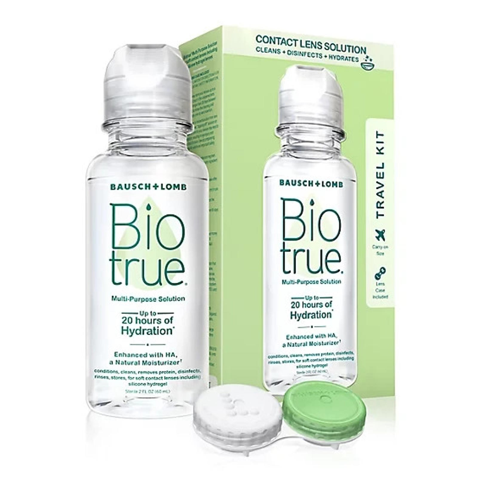 Bausch+Lomb Biotrue Multi-Purpose Contact Lens Solution, 2 Fl Oz Travel Kit