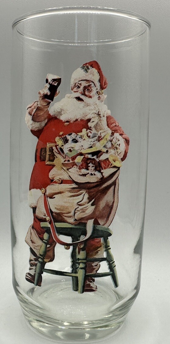 1948 Santa Claus Glass Coca-Cola Haddon Sundblom Three of Three Series II 93761