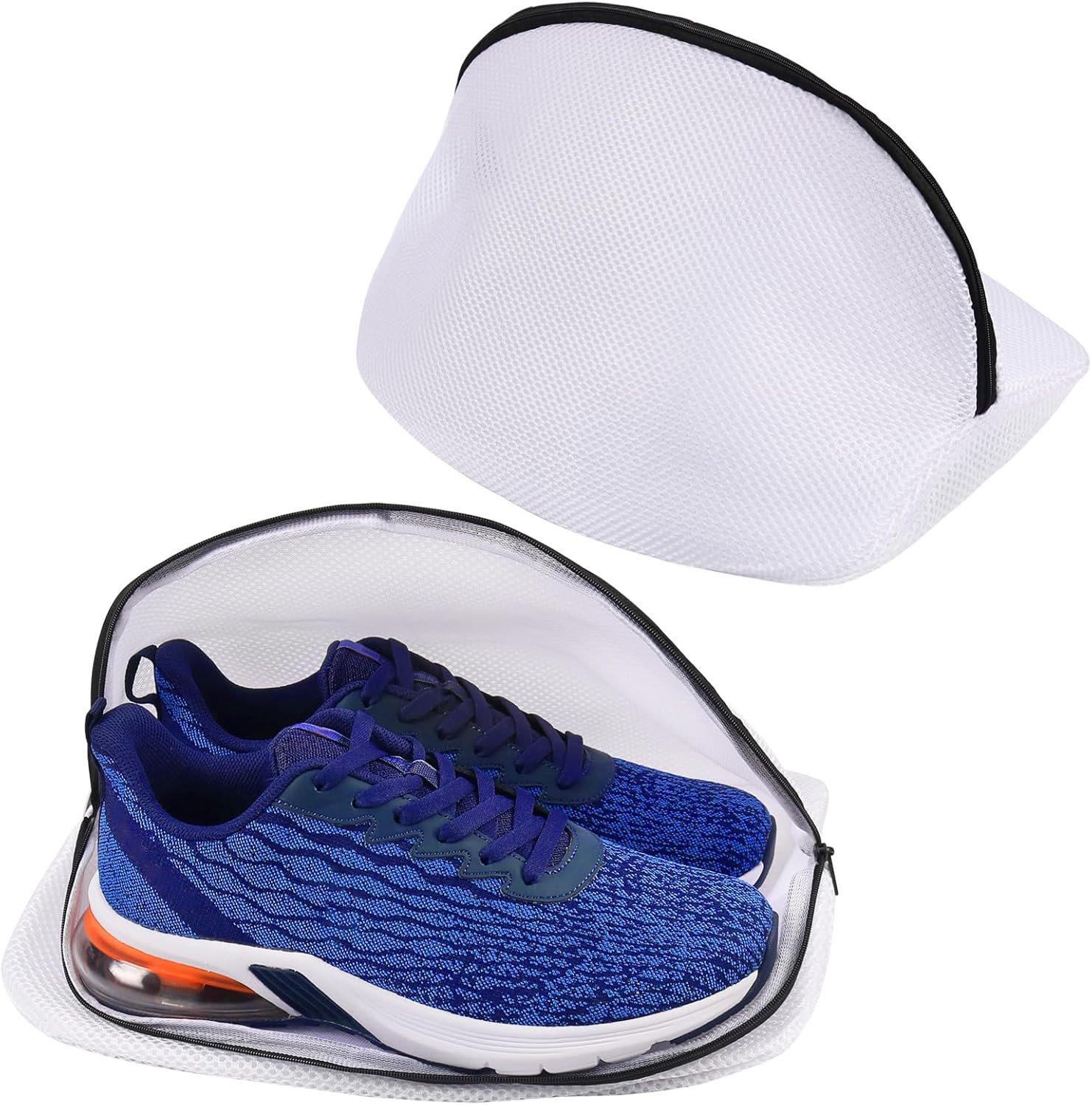 Shoe Washing Machine Bag, Set of 2 Durable Mesh Laundry Bag with Zipper for Snea