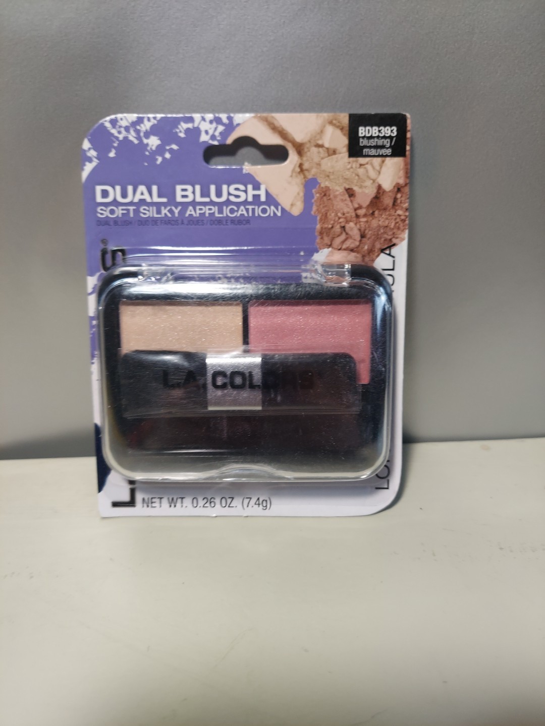 L.A. COLORS Dual Blush Blushing/Mauvee CBDB393 New In Package