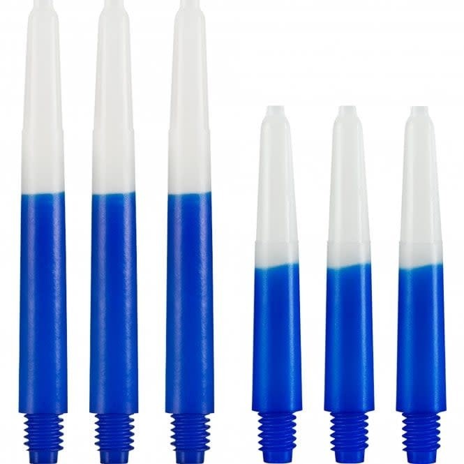 Two Tone Blue and White Short Nylon Shafts