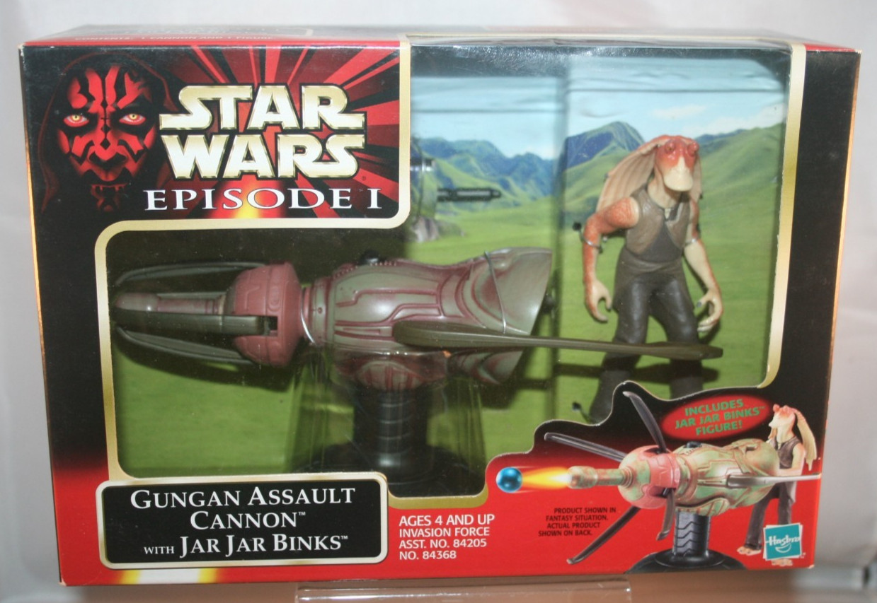 Vtg 1999 Star Wars Episode I - Gungan Assault Cannon w/ Jar Jar Binks NEW Sealed