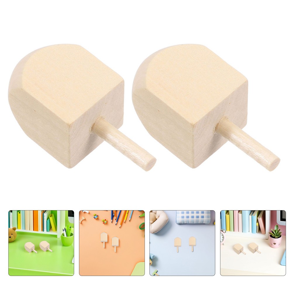 15 Pcs Decorative Dreidel Chanukah Blank Dreidels Handmade Hanukkah