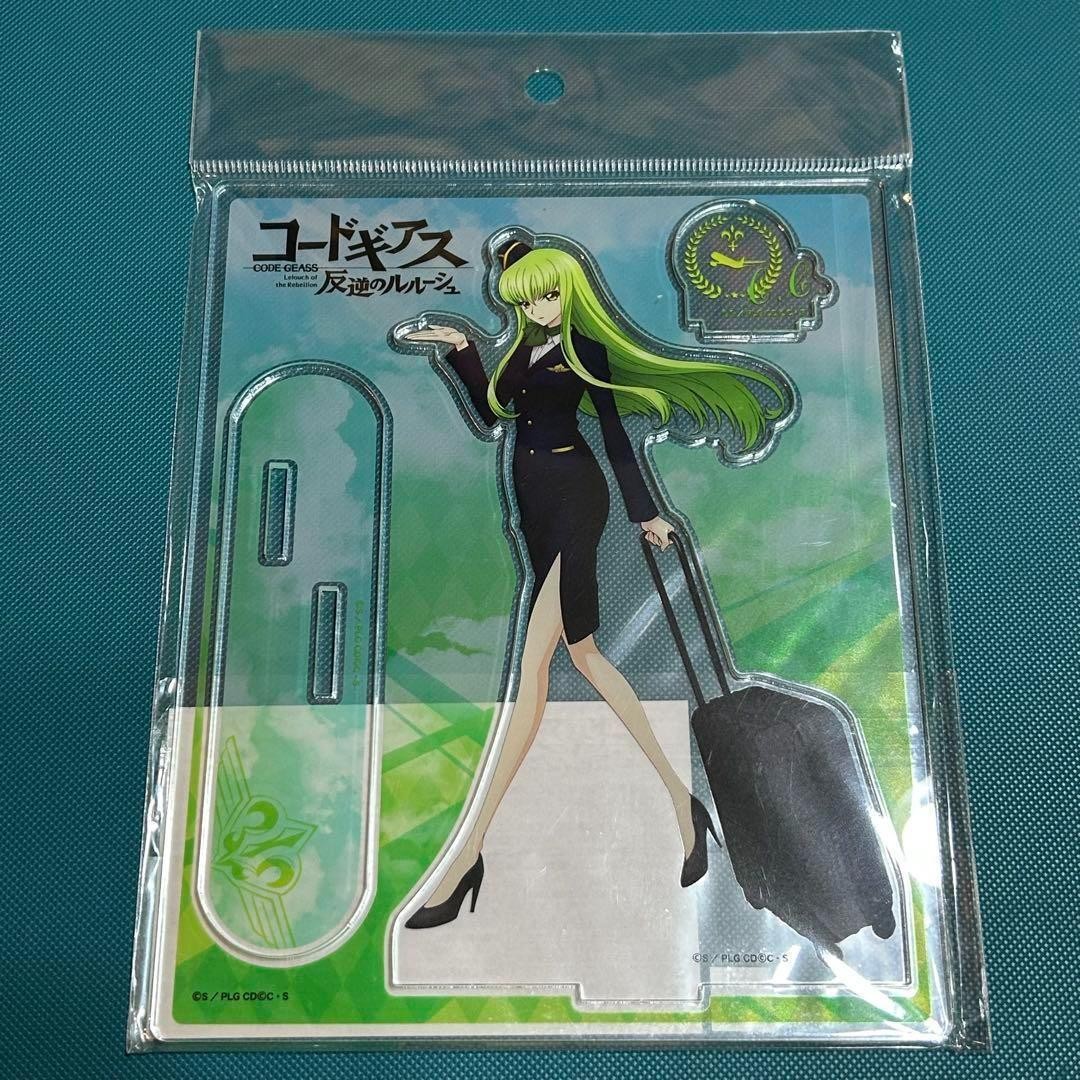 C.C. Code Geass Lelouch Acrylic Stand Airport Narita Anime Deck 16cm Used
