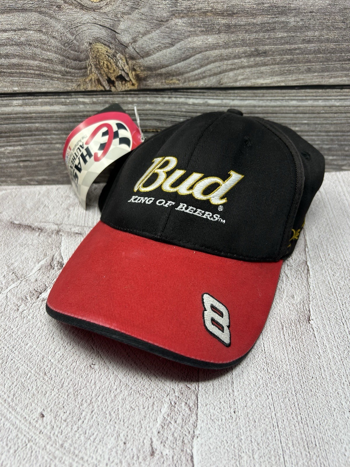 Dale Earnhardt Jr Bud King of Beers Nascar Hat 8 Chase Authentics Adjustable Cap