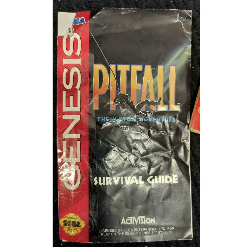 Pitfall: The Mayan Adventure (Genesis) MANUAL ONLY/NO GAME-NO Tracking