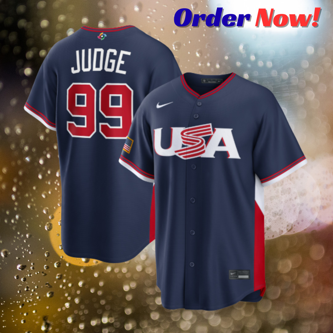 Aaron Judge #99 Team USA Navy 2026 USA 250 Patch Stitched Jersey All Sizes