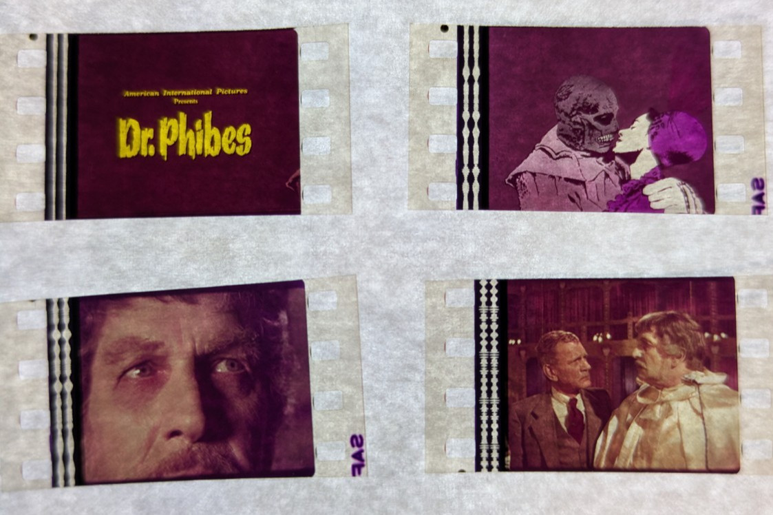 The Abominable Dr Phibes -  35mm film clips lot of 13