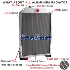 New 4 Row Radiator For John Deere 4050 4055,4250 4255 4450 4455 RE38664 RE21893