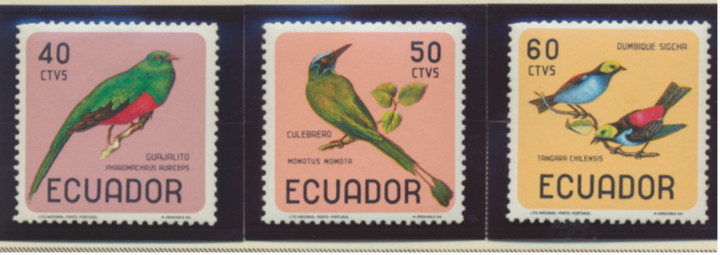 Ecuador Stamps Scott #751 To 751B, Mint Never Hinged