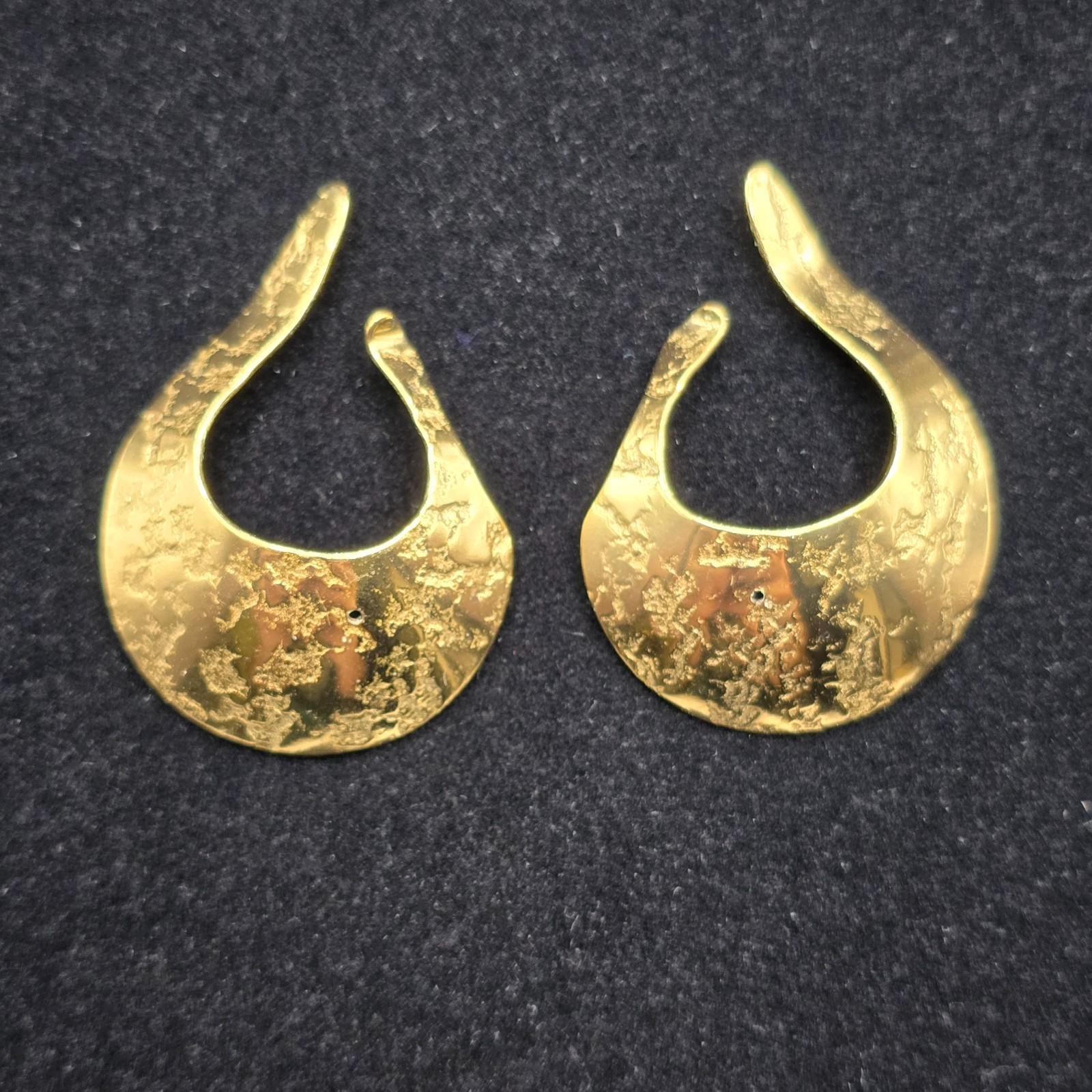 vintage RAL Rolf Andrea Ludden brass ear cuffs earrings
