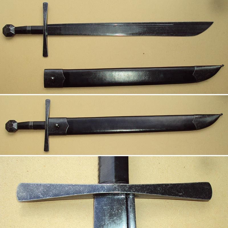 Hattin Falchion & Scabbard. Full Tang HCS Blade By Windlass Battlecry Collection