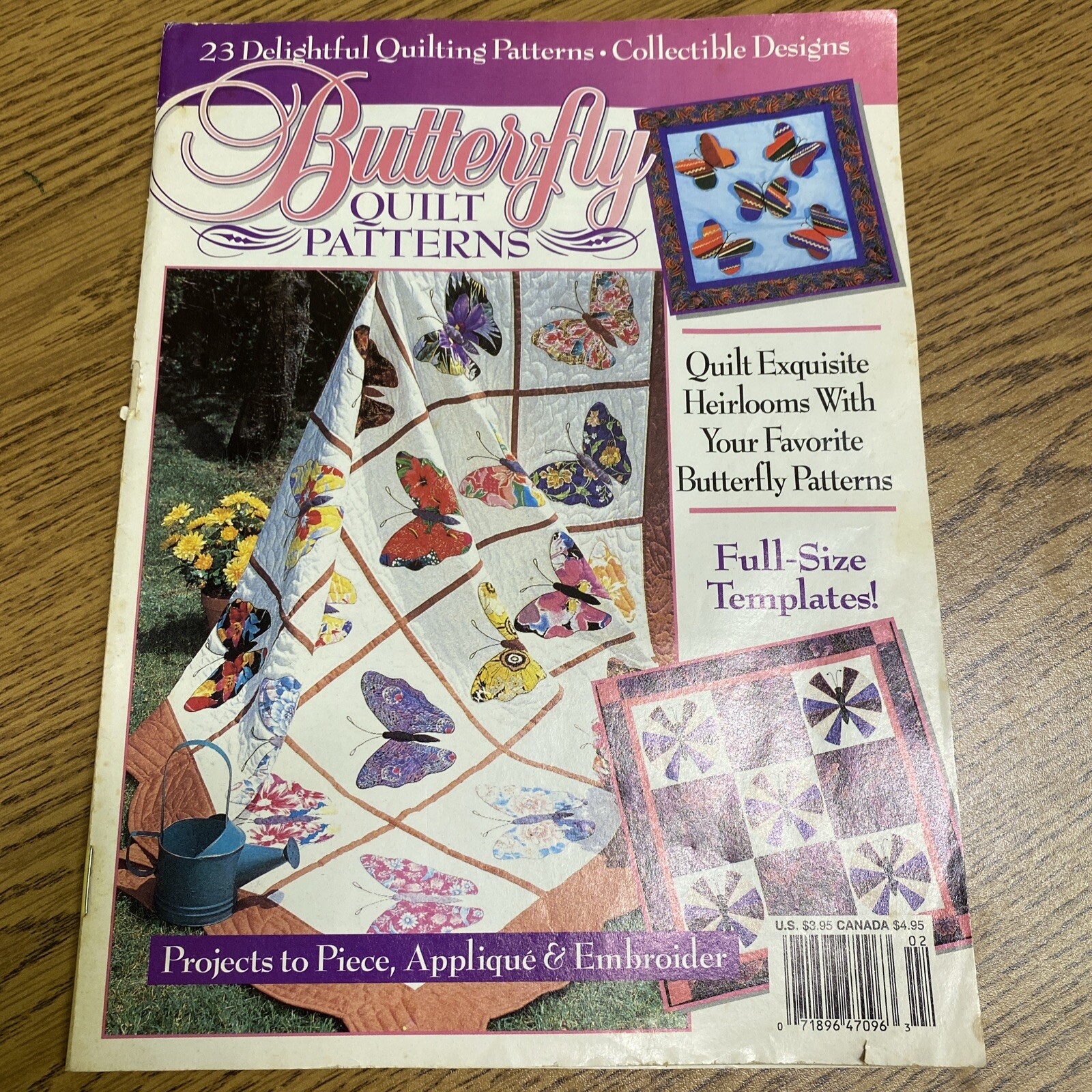  quilt patterns gardens nature butterflies trees Asis SEWING NOTIONS Vintage