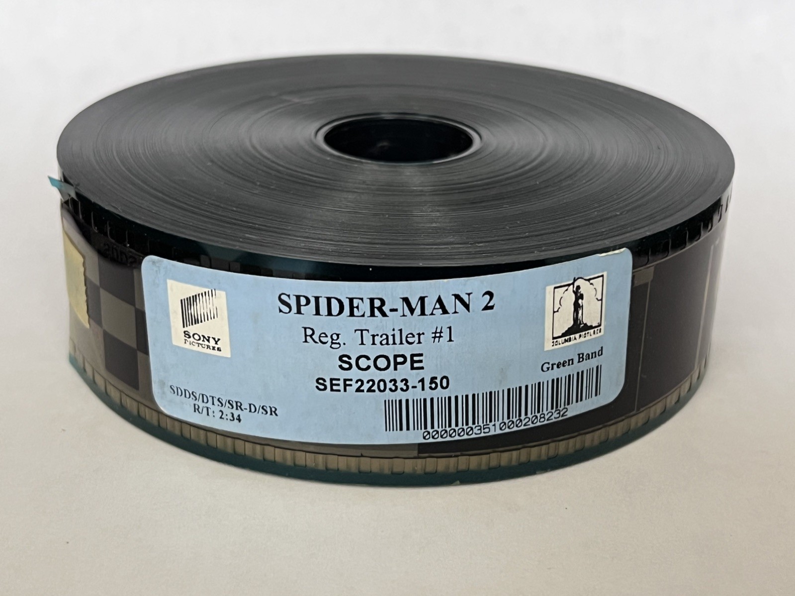 🔥SPIDER-MAN 2 Theatrical Movie Trailer on 35mm Trailer #1 Scope Tobey Maguire 