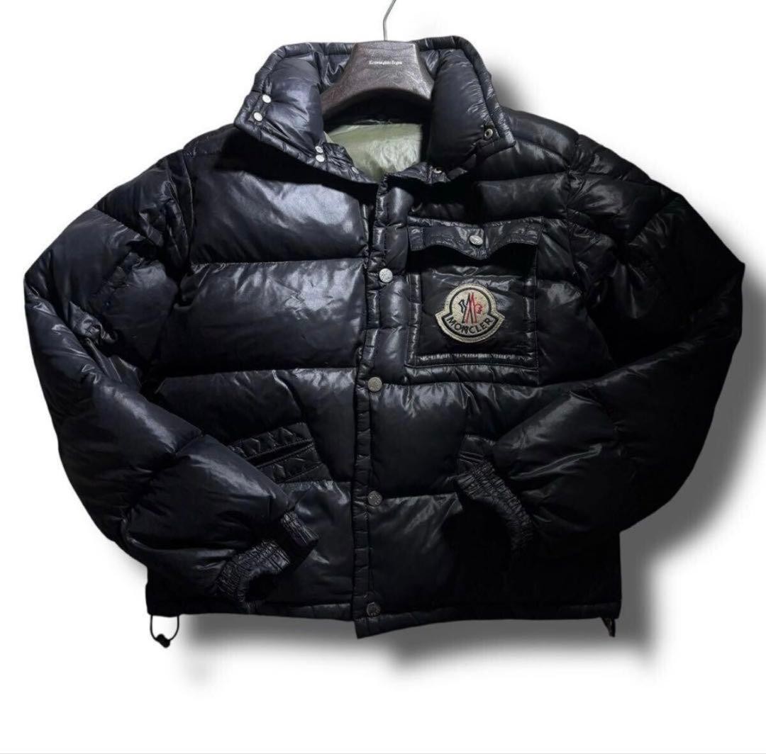 Moncler K2 Down Jacket Men Black Extra Warm Waterproof Size 0 BC
