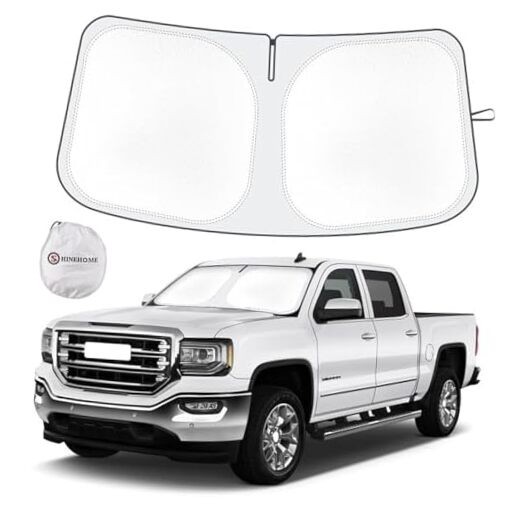 Car Windshield Sun Shade For 2019-2026 GMC Sierra/Silverado 1500 2500 3500