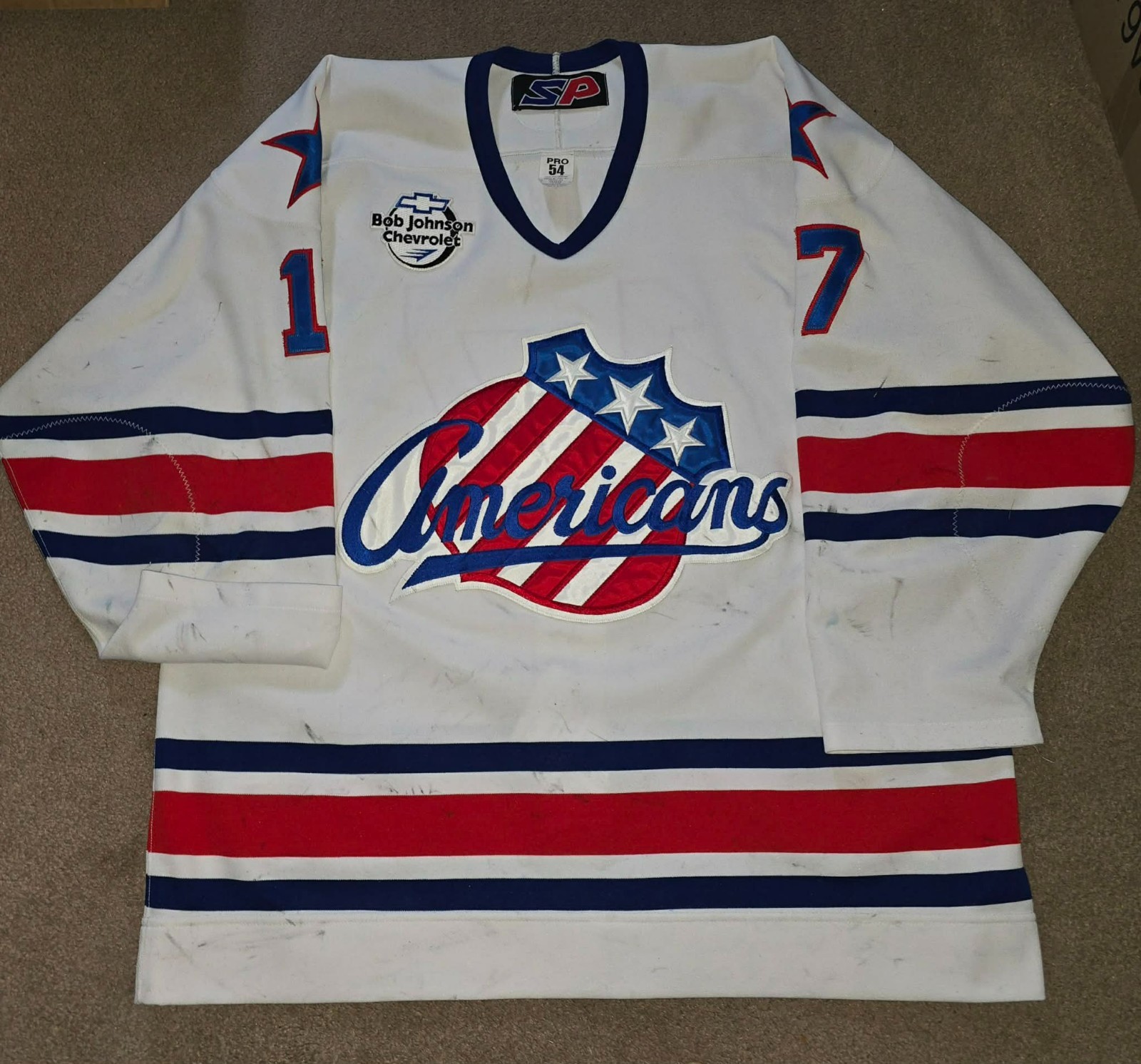 Karel Mosovsky Rochester Americans Game Worn Used AHL Hockey Jersey Amerks
