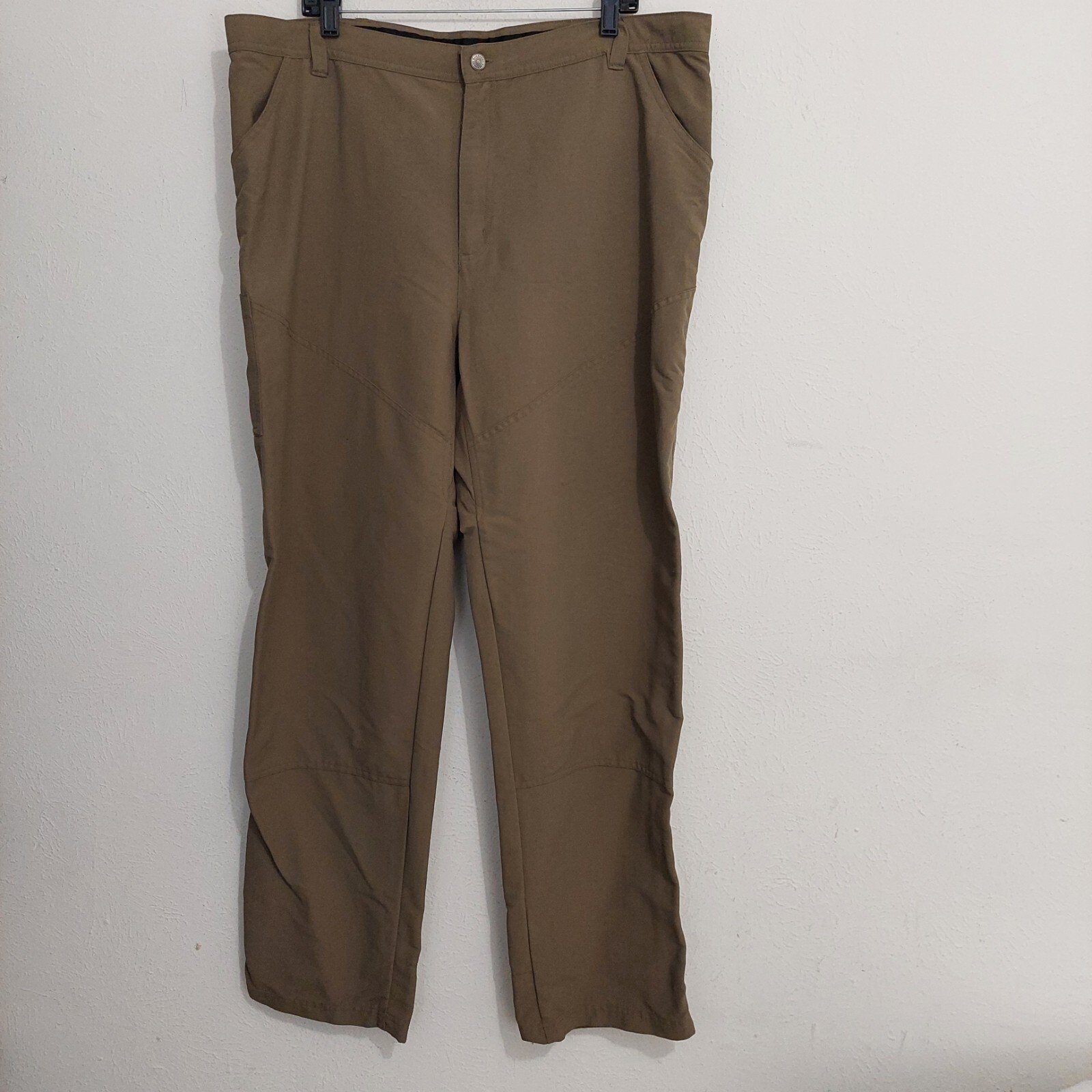 Rail Riders Men's 100% Nylon Cargo Outdoor Hiking Pants Size 42 (42x34) Brown