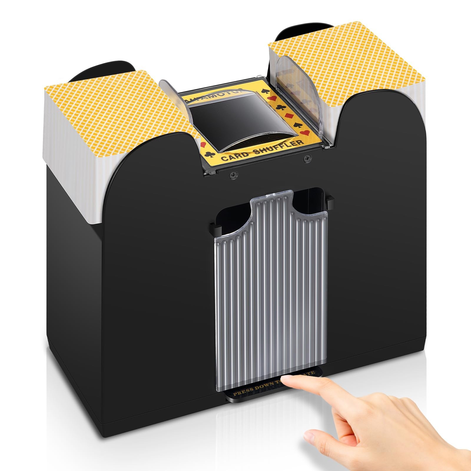 Automatic Card Shuffler Battery Operated 1/2/4/6 Decks for UNO Poker Blackjack