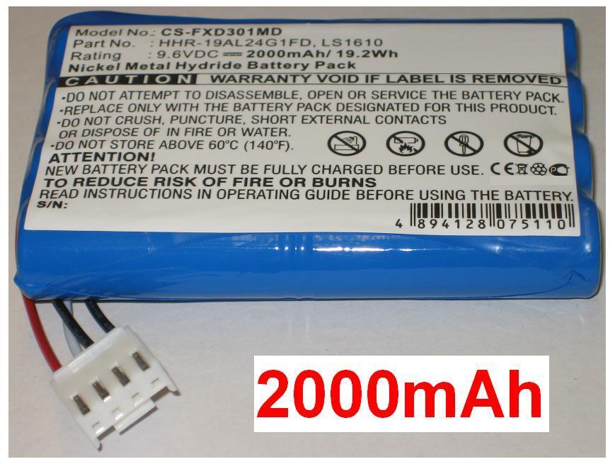 Battery 2200mAh Type HHR-19AL24G1FD LS1610 for Fukuda Denshi CardiMax FX-3010