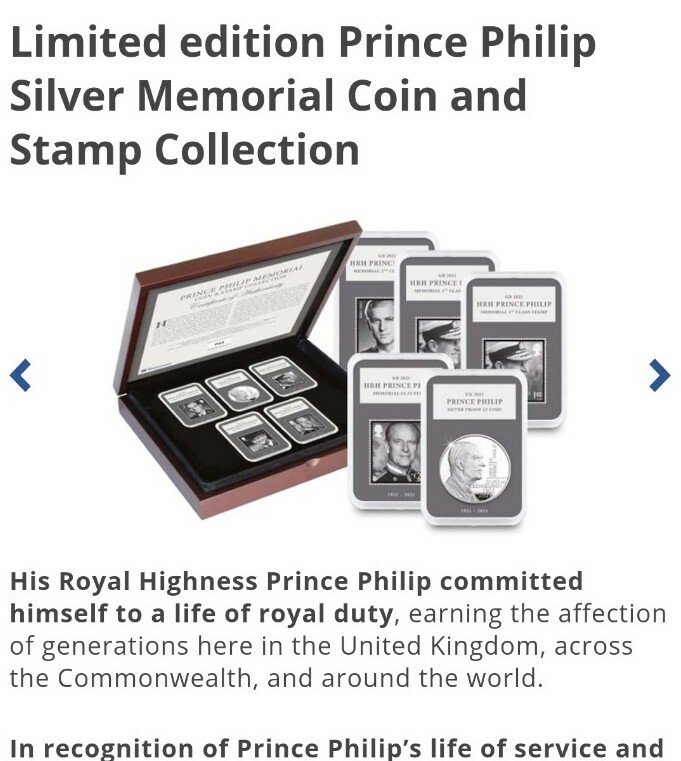 Prince Philip Memorial Coin & Stamp Collection Limited Edition Just 495 E.Rare