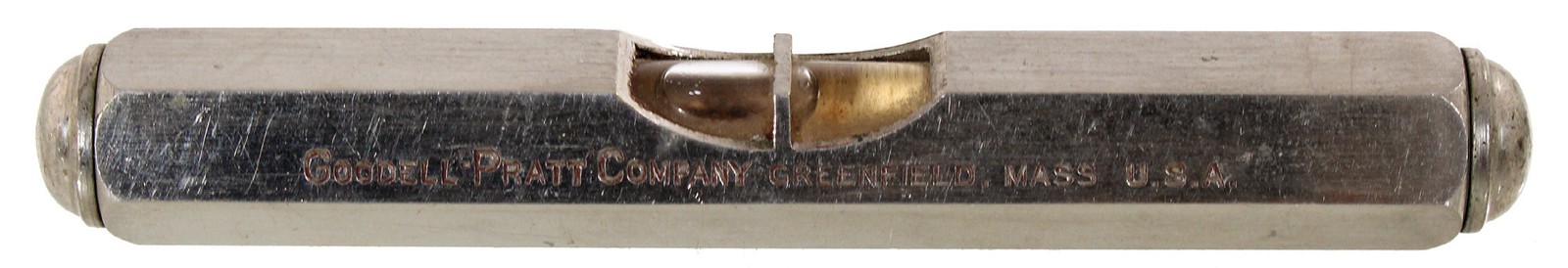 Goodell-Pratt Nickel Plated 3 1/2" Pocket Level, No. 612 - Unused Condition