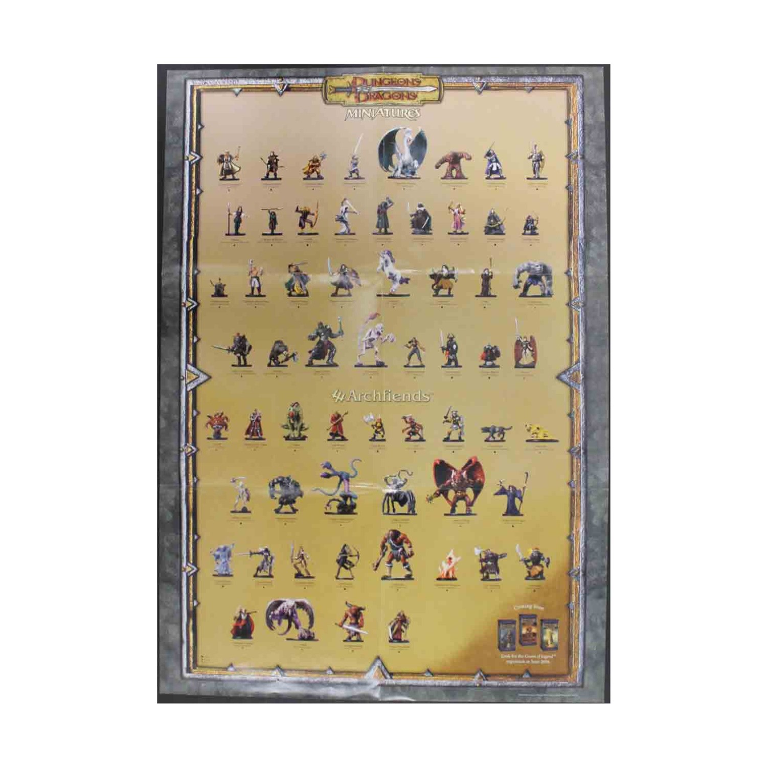 WotC D&D Minis Archfiends Promo Poster w/Mushroom Caverns Battlemat Bag EX