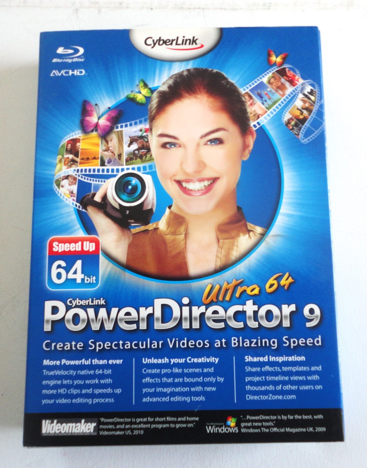 New Cyberlink Ultra 64 Power Director 9 Blu-Ray Disc Videomaker 884799000805