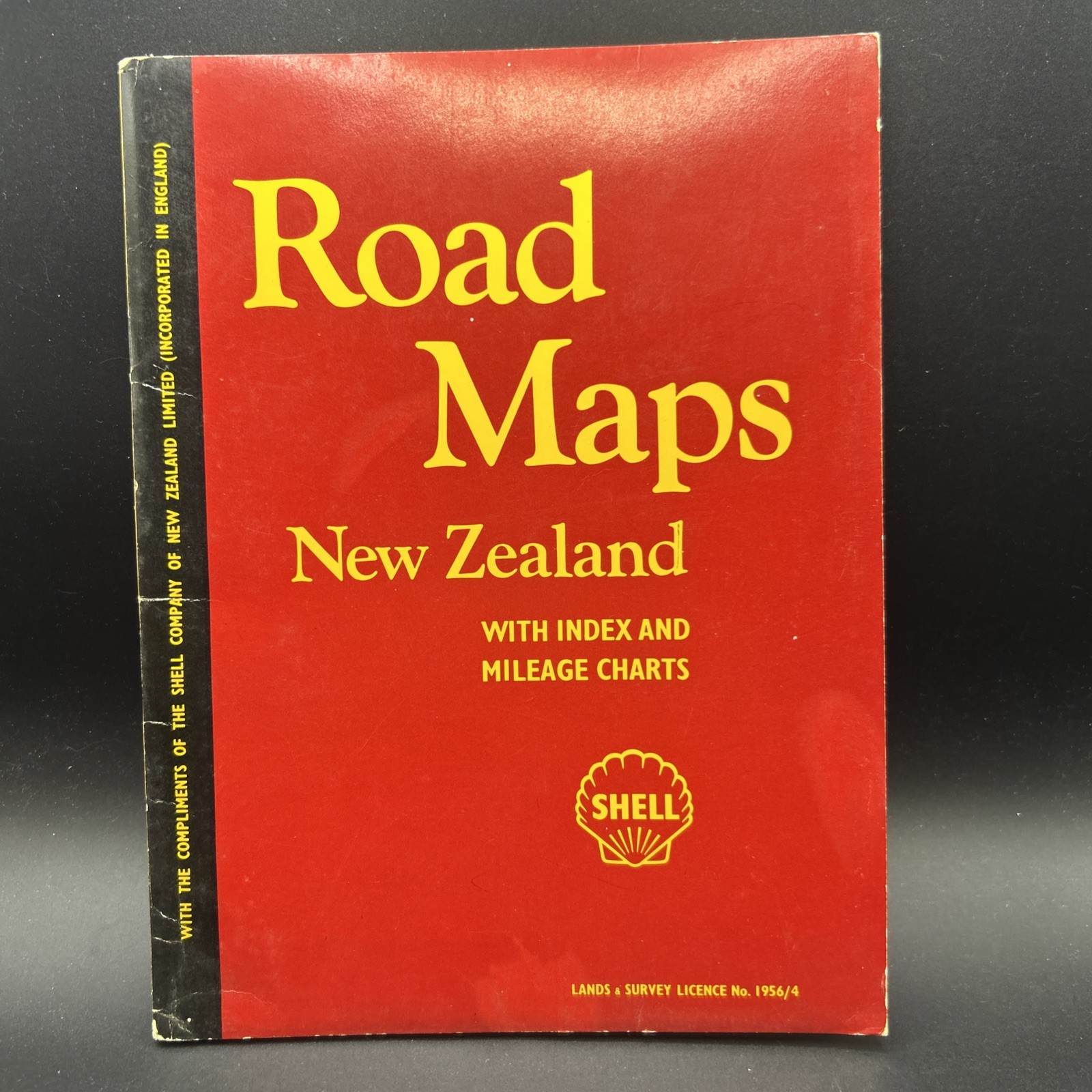 Shell Road Maps of New Zealand - vintage map book 1956