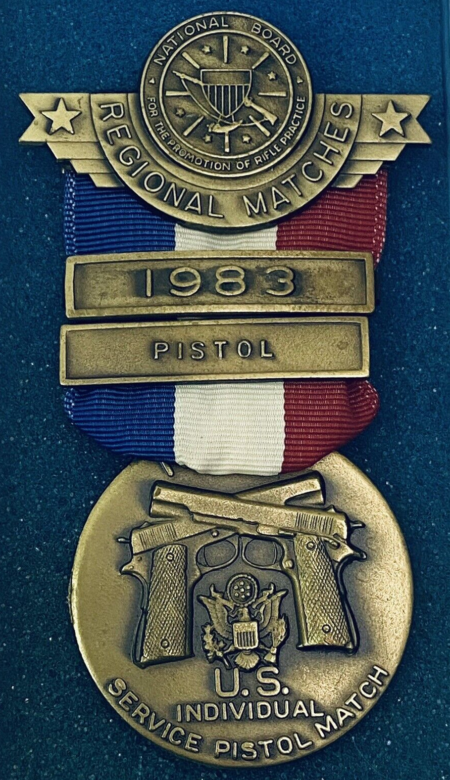 1983 United States of America NBPRP Regional Matches Individual Pistol Award Pin