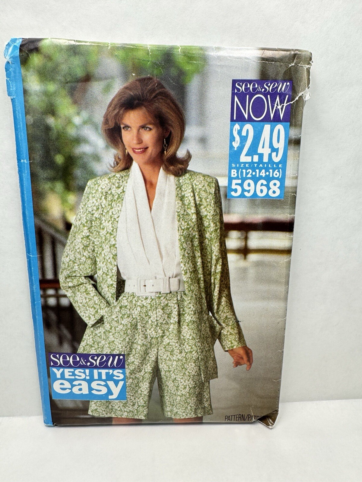 Butterick 5968 Misses Jumpsuit Jumper Shorts Jacket Pattern 12-16 *Uncut*