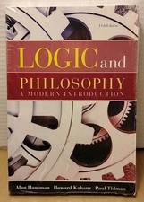 Logic & Philosophy : A Modern Introduction by Tidman Kahane & Hausman - Sealed