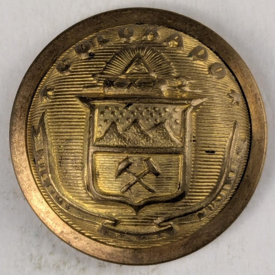 1880-1911 - Colorado State Seal Officer Uniform Button - M2E